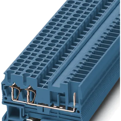Borne de passage 0.08…4mm² bleu ST 2.5-TWIN/1P BU 