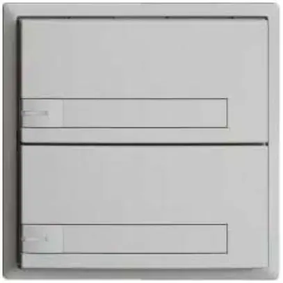 KNX-Taster RGB EDUE, 250mW, m.RGB-LED, m.Papiereinlage, 2×Taste, 1×Tastenb., hgu 