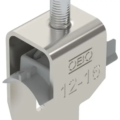 Fixation rapide BET 2056 pied à U matière synthétique 12…16mm 1×câble A2 1.4301 