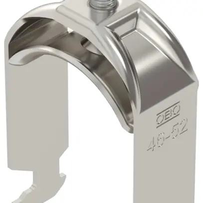 Brida rapida BET 2056 piede a H metallo 46…52mm 1×cavo A2 1.4301 