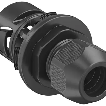 Traversée de façade Ø27mm, pour câble Ø3.5…8mm tube AD21.2, noir 