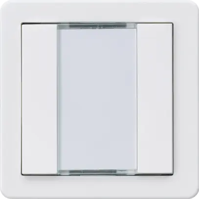 Poussoir Hager basico A KNX double blanc 