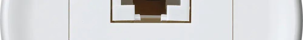 Scatola di raccordo origin RJ45 8(4) cat.6 diritto 60×60mm bianco 