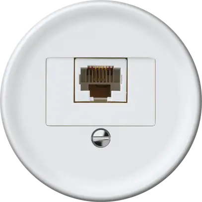 Scatola di raccordo origin RJ45 8(4) cat.6 diritto 60×60mm bianco 