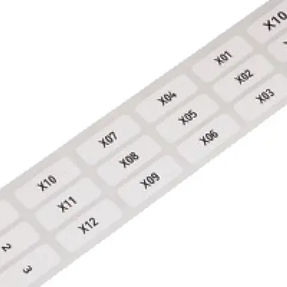 Rouleau d'étique.WAGO 9.5×25mm 3000 pcs/bobine blanc vierge 