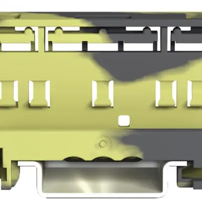 Adattatore di fissagio WAGO COMPACT 221, 6mm², su TH-35, 19.3mm, grigio/giallo 