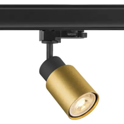 Spot SLV PURI 2.0 Tube GU10 1×6W VAR AD3PH Ø55mm noir/or 