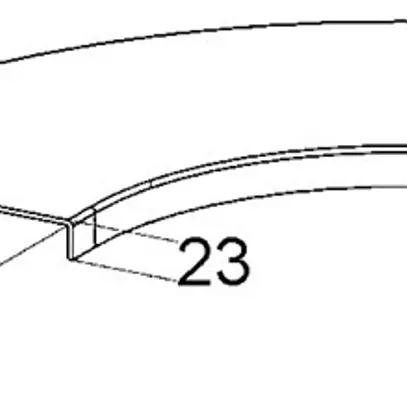 Couvercle pour coude horizontal EBO 100 