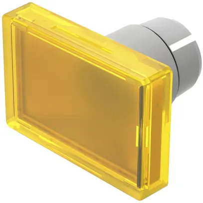Capot à poussoir EAO 22 plat jaune 