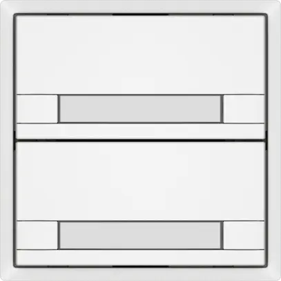 Pulsante universale EDIZIO.liv UNI SNAPFIX® 5…48V s.LED 2× com.2T targ.bi 