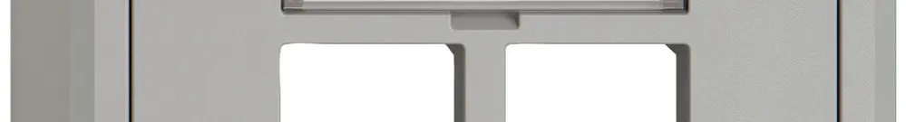 Kit de montage AP EDIZIO.liv EASYNET S-One SNAPFIX® droit 2×RJ45 grc 