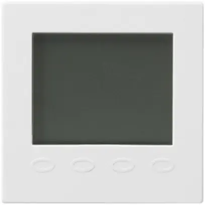 Termostato ambiente Hager kallysto A con display bianco ultra 