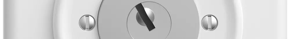 Interruttore a chiave INC STANDARDdue c.1262KA/631984 cont.sep.2P 1-2 p=77mm bi 