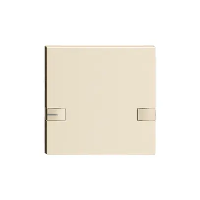 Tasto 1/1 KNX/elettronic.c.LED EDIZIOdue comando doppio crema 