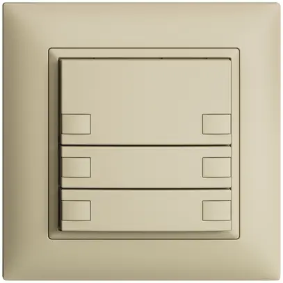 Pulsante INC KNX 6×EDIZIOdue vanille RGB senza LED 