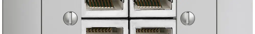 Prise INC 4×RJ45/s 4P sép.grc, EDIZIOdue ITplus 