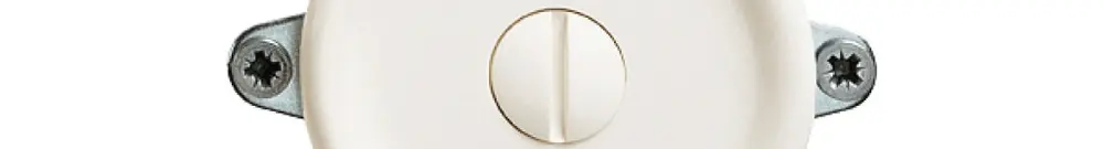Otturatore INC per ritaglio 43mm bianco 
