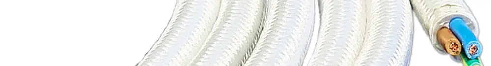 Cavo tessile Elektrogros TDLR H03VV-F 3×0.75mm² LNPE bianco 50m 