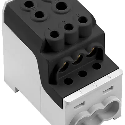 Verteilerblock WM WPD 110 1P 200A 2×Eing 6×Ausg 1.5…16mm² 6…70mm² 