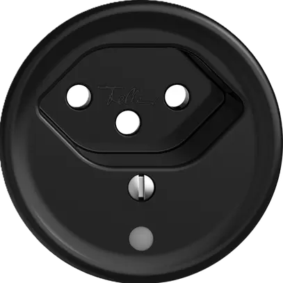 Prise Sdue Q, 1×T13, avec LED, noir 