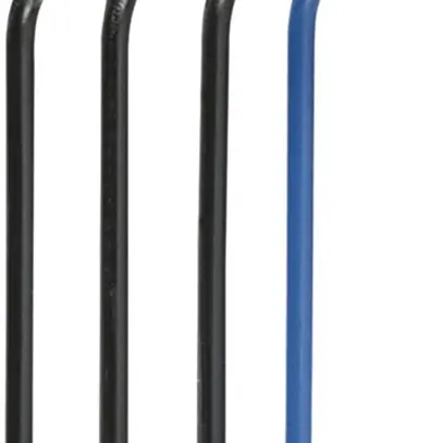 Barra di pontaggio Hager 4L 10mm² L/N distanza guida DIN 125mm nero/blu 