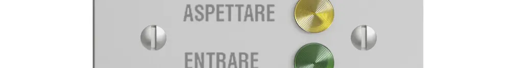 Stazione da porta INC EDIZIOdue per segnale di chiamata, grigio chiaro 