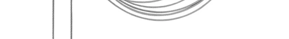 Kit de suspension à corde LEDVANCE TRUSYS FLEX acier p.barre profilée jeu de 2 