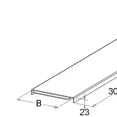 Couvercle pour chemin de câbles EBO 200mm 