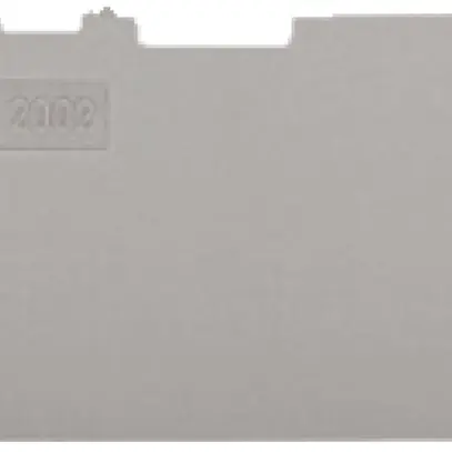 Paroi de fermeture WAGO TOPJOB-S gris pour série F 2002-1601/1604 