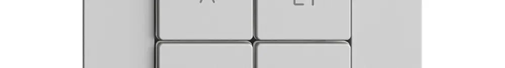 Commande pour interrupteur stores 1c scène/4t Edue Wiser gris clair 