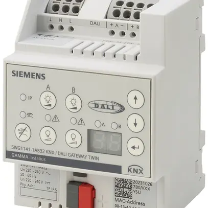 Gateway KNX/DALI AMD Siemens N141/32 Twin 2-can 64UM/can 220…240V 4UM 