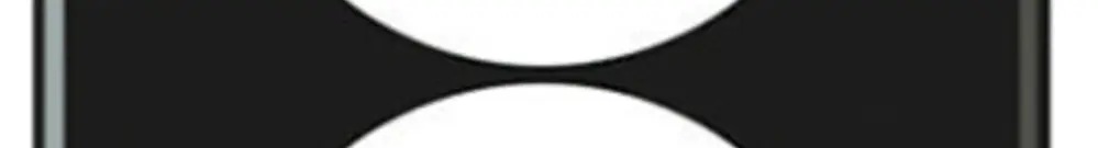 Plaque de recouvrement ENC origin 4×1 Ø58mm 92×272mm noir 