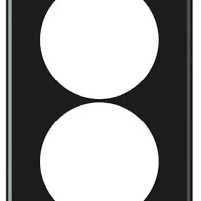 Plaque de recouvrement ENC origin 4×1 Ø58mm 92×272mm noir 
