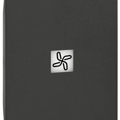 Tastenabdeckung Living Now 2 Module beleuchtbar mit Symbol Ventilator schwarz 