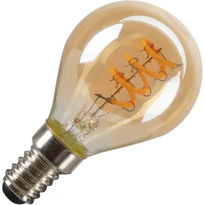 Lampada LED SLV E14 2W 75lm 2200K REG chiaro/oro Ø45×75mm 