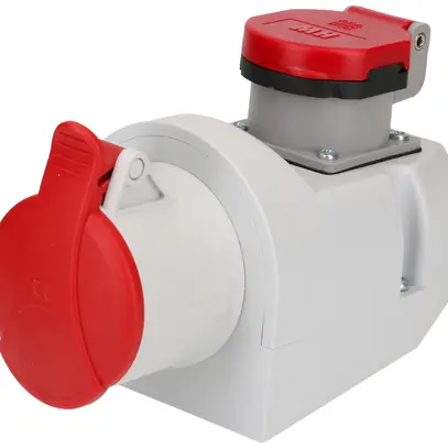 Prise AP MH SEZ 1×CEE16 3LNPE 6h 400V+1×T25 IP44/IP55 
