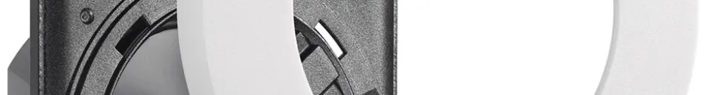 Cadre d'encastrement Legrand 2 fils paroi creuse blanc 