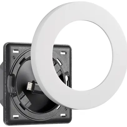 Cadre d'encastrement Legrand 2 fils paroi creuse blanc 