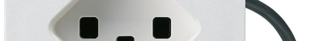 Presa INS 2×tipo 23 Hager FLF per cavo piatto Technofil L3 bianco 