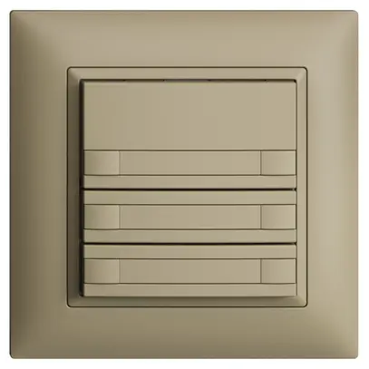 Poussoir KNX RGB ENC EDUE FMI, 250mW, s.LED, a.papier, 6×poussoir, 1×touche, sa 