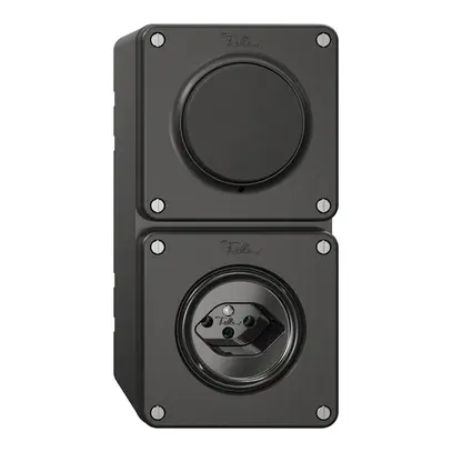 Combinaison NAPU NEVO, 2×1, 1×Sch 3/1 L / 1×type 13, noir 