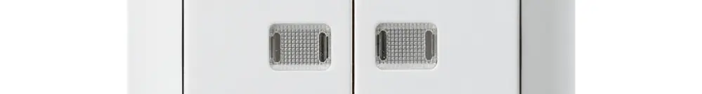 Kit frontale kallysto bianco con 2 lenti 60×60mm 