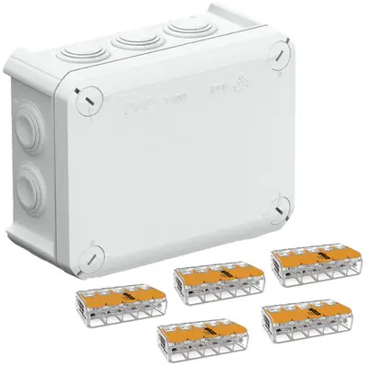 Scatola di derivazione Cellpack Universal Box CG T100 con WAGO 5×221-615 