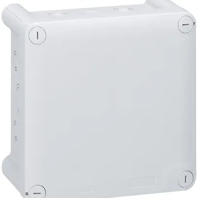Boîte de dérivation PLEXO vide 130×130mm gris clair 