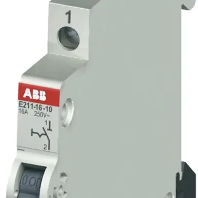 Interrupteur AMD ABB E211, 16A/250V 1L 1F, ½UM, "0-I" 