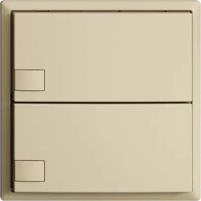 Pulsante INC KNX 2×EDIZIOdue vanille RGB senza LED 