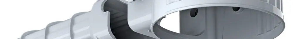 Boîtier INC AGRO HaloX 180 avec tunnel 325mm pour béton sur place 