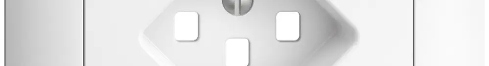 Kit frontale INC EDIZIOdue bianco 88×88mm 1×T23 