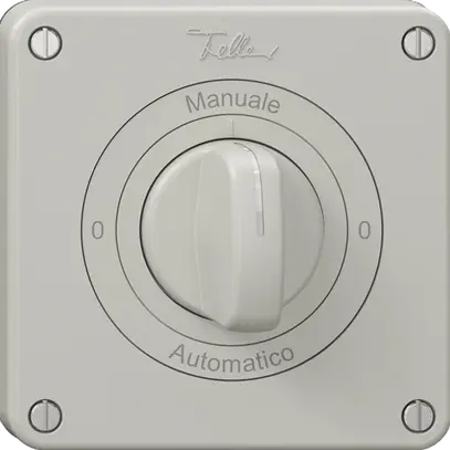 Interruttore rotativo NEVO N.CO 2/1 L, manopola, KS, 0-Manuale-0-Automatico, grc 