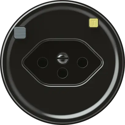Presa FI origin 1×tipo 13 30mA 10A 230V 60×60mm nero 